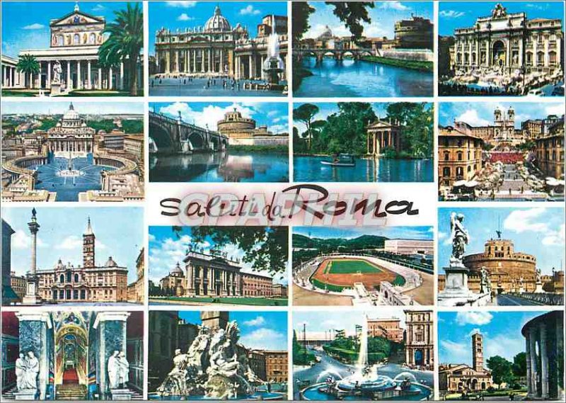 Postcard Modern Saluti da Roma
