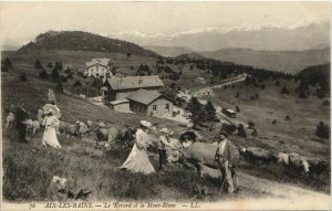 CPA AIX-les-BAINS Le Revard et le Mont-Blanc (1191363)