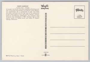 Transportation~Inner Harbor Victoria BC Canada~Continental Postcard