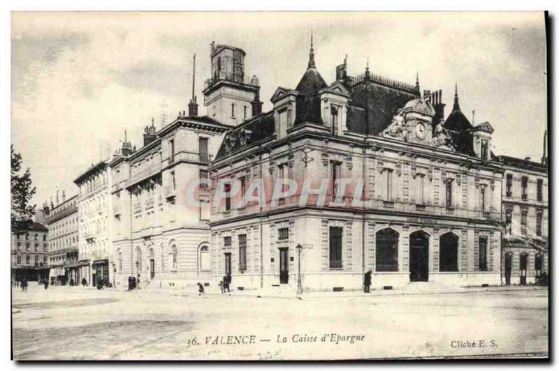 Old Postcard Bank Caisse d & # 39Epargne Valencia