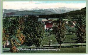 BETHLEHEM, NH New Hampshire  PRESIDENTIAL RANGE  & TOWN  c1910s   Postcard