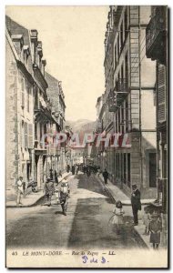 Old Postcard Le Mont Dore Street Rigny Children