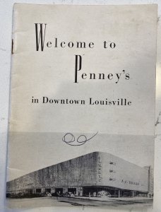 Vintage 1950s J C Penney Employee Guidebook Downtown Louisville KY Kentucky