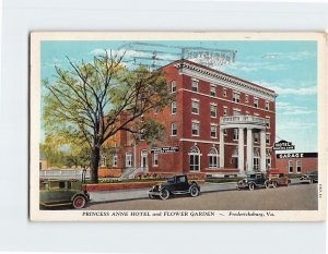 Postcard Princess Anne Hotel, Fredericksburg, Virginia