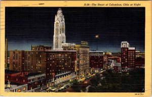 Postcard BUILDING SCENE Columbus Ohio OH AN0210
