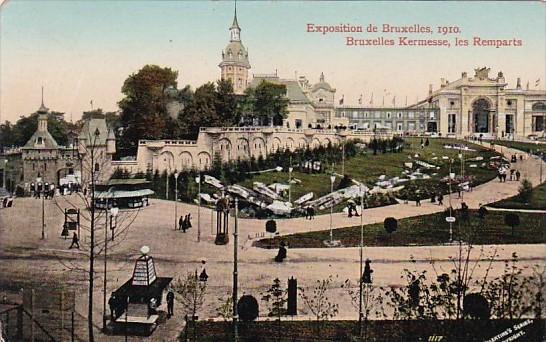 Exposition de Bruxelles 1910 Bruxelles Kewrmesse les Remparts