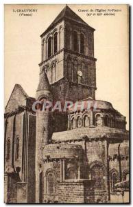 Old Postcard Chauvigny Bedside Church St Pierre