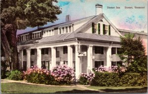 Hand Colored Postcard Dorset Inn in Dorset, Vermont