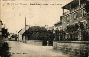 CPA Env. de MEULAN - JAMBVILLE - Le Moutier entrée du village (246773)