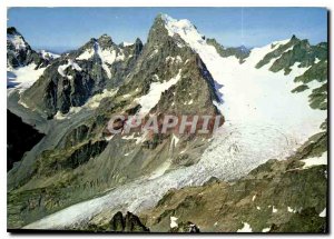 Old Postcard Massif of Oisans Ecrins and Glacier White