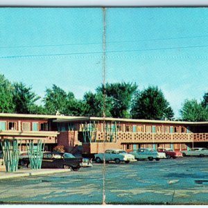 c1950s Cleveland Ohio Buckeye Motel Bi-Fold Business Card Advertising Map OH C44