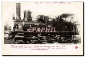 Postcard Old Train Locomotive Machine 10 0