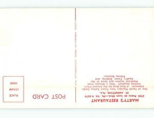 Pre-1980 RESTAURANT SCENE St. Augustine Florida FL G8433@