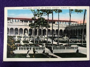 Vintage Postcard 1930-40 Ringling (Bros.Circus) Art Museum Sarasota Florida