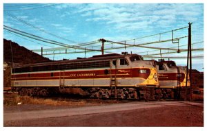 Erie Lackawanna 932 , pair  of EMD E8 , Port Jarvis New York