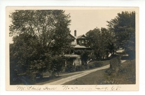 VT - North Ferrisburg. Mount Philo Inn    RPPC