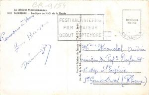 BR9154 Marseille Basilique de ND Film Festival Postmark on the back france