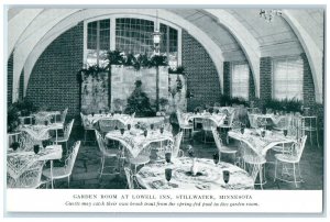 c1940 Garden Room Lowell Inn Interior Restaurant Stillwater Minnesota Postcard