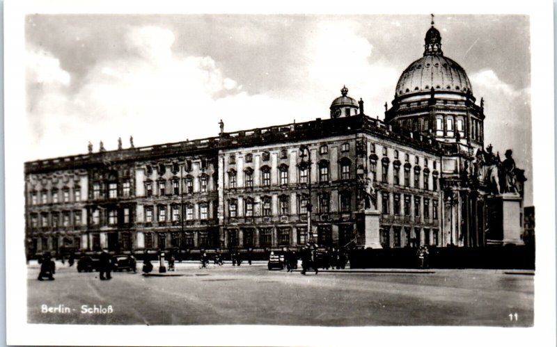 Schloss Berlin Palace Berlin Germany Real Photo WW2 Postcard