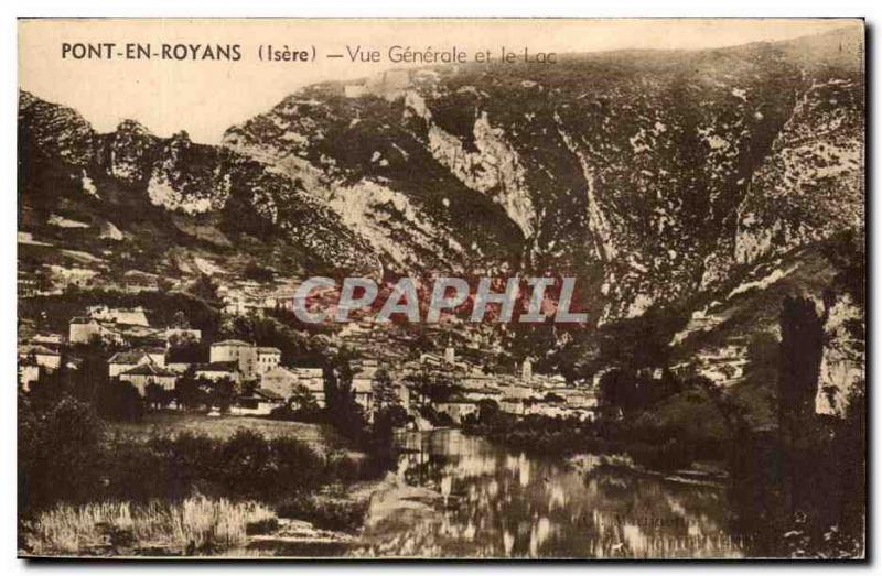 Old Postcard Bridge In Royans Vue Generale And Lake