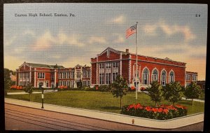 Vintage Postcard 1930-1945 Easton High School, Easton, Pennsylvania (PA)