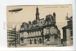 424288 FRANCE Neuilly sur Seine dirigible airship Vintage postcard