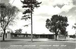 Real Photo Postcard Memorial Hospital in Schuyler, Nebraska 