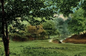 C.1910 Shady Retreat Sharon Park Zion City Illinois Vintage Postcard P94