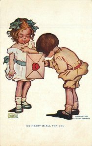 C1910 Gassaway Children Valentine Comic humor artist impression Postcard 22-7831