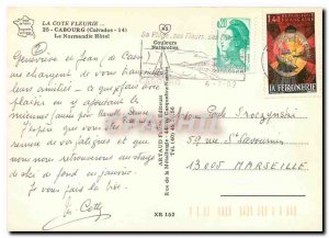 Modern Postcard La Cote Fleurie Cabourg Calvados The Normandy Hotel