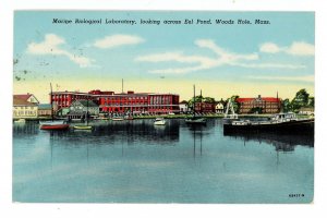 MA - Woods Hole, Cape Cod. Marine Biological Laboratory Across Eel Pond