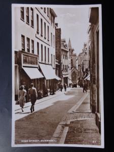 Guernsey HIGH STREET c1953 RP by B.B. London No.31