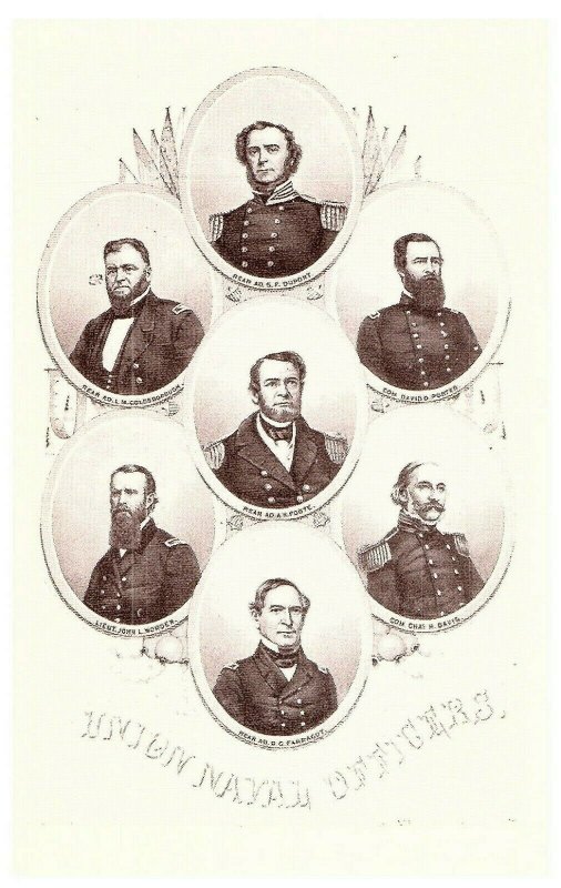 Lot of 12 Civil War Postcard Union Generals Navy Blue Lincoln & More Rare-