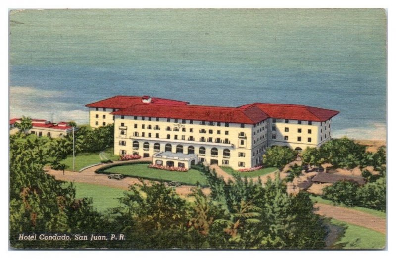 1953 Hotel Condado, San Juan, PR Postcard