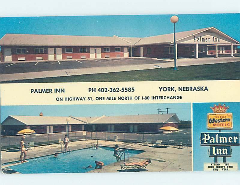 Pre-1980 INN SCENE York - Near Lincoln & Grand Island Nebraska NE G9125