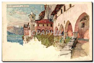 Old Postcard Illustrator Sta Caterina del Sasso