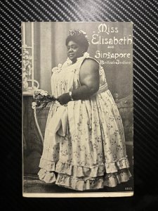 Mint RPPC Postcard Miss Elizabeth Singapore British Indien Indies