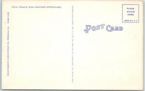 PENSACOLA, Florida FL   PALAFOX STREET Scene  Hotel San Carlos c1940s  Postcard
