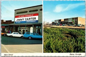 Main Street Jimmy Carter Store Plains Georgia GA Business Section Postcard