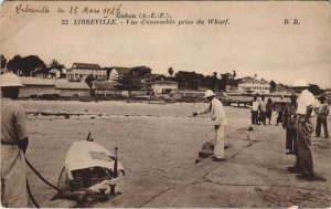 PC LIBREVILLE VUE D'ENSEMBLE PRISE DU WHARF GABON (a27948)