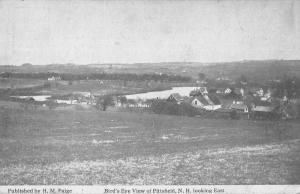 Pittsfield New Hampshire Looking East Birds Eye View Vintage Postcard JD933688