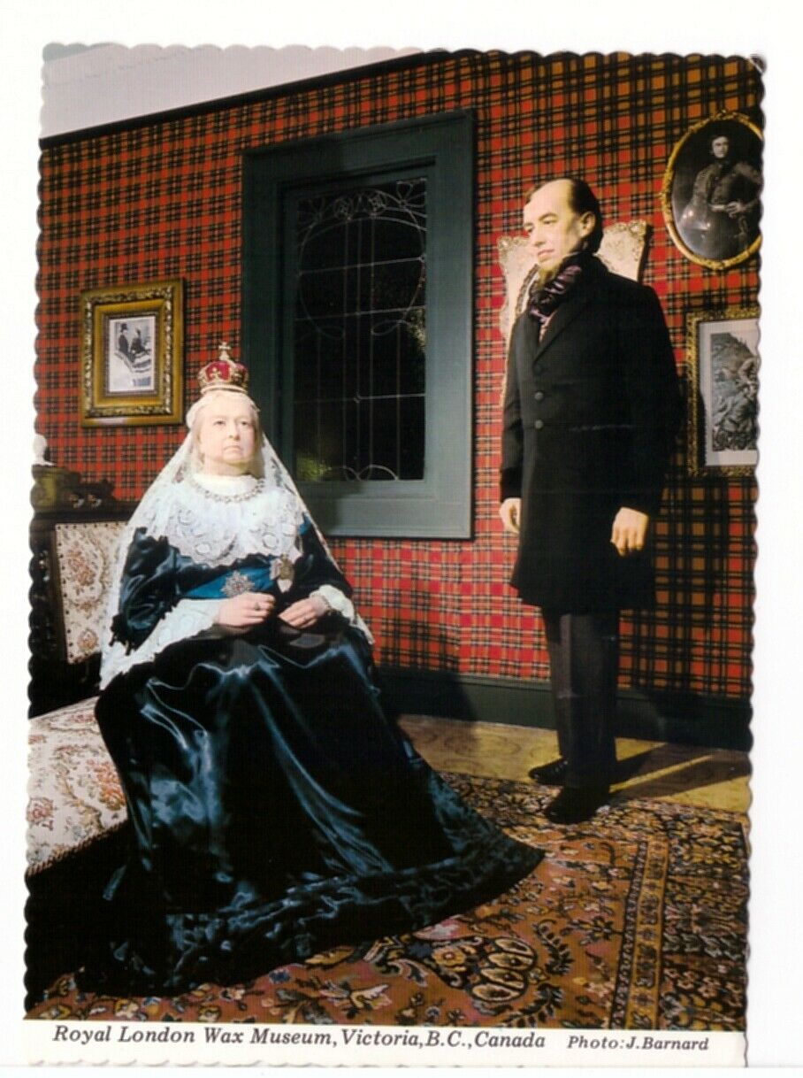 Queen Victoria & Disraeli, Royal London Wax Museum, Victoria BC, 1985