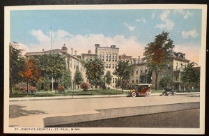 Vintage Postcard 1915 St. Joseph's Hospital, St. Paul, Minnesota (MN)