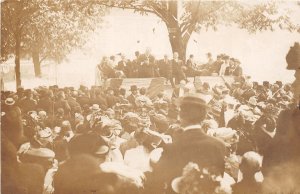 J56/ St Clairsville Ohio RPPC Postcard c1910 Woodrow Wilson? Freter Bros 197