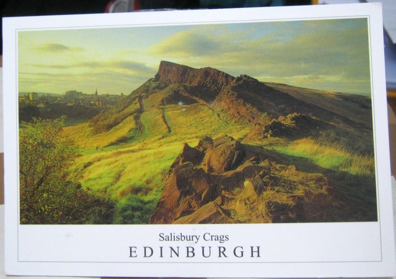 Scotland Salisbury Crags Edinburgh towards Castle - posted 2016