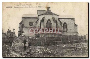 Old Postcard The Great War Marson Restoration provisiore the Bedside of the C...