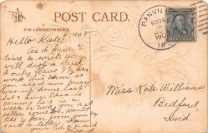 D90/ Danville Indiana In Greetings from Central Normal College Postcard c1910