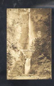 RPPC COLUMBIA RIVER HIGHWAY OREGON MULTNOMAH FALLS WATERFALL REAL PHOTO POSTCARD