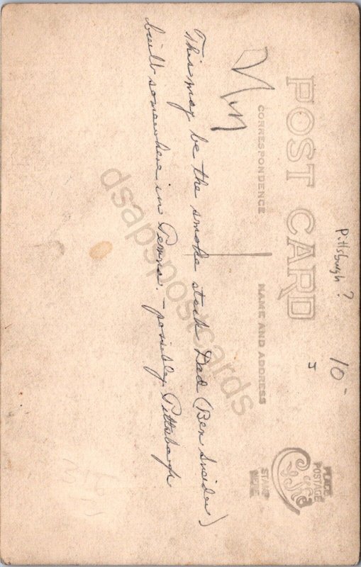 K13/ Pittsburgh? Pennsylvania RPPC Postcard c1910 Factory Brick Stack 291