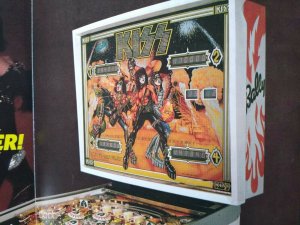 Kiss Pinball FLYER Original Bally 1979 Foldout Artwork Sheet Hard Rock Music 